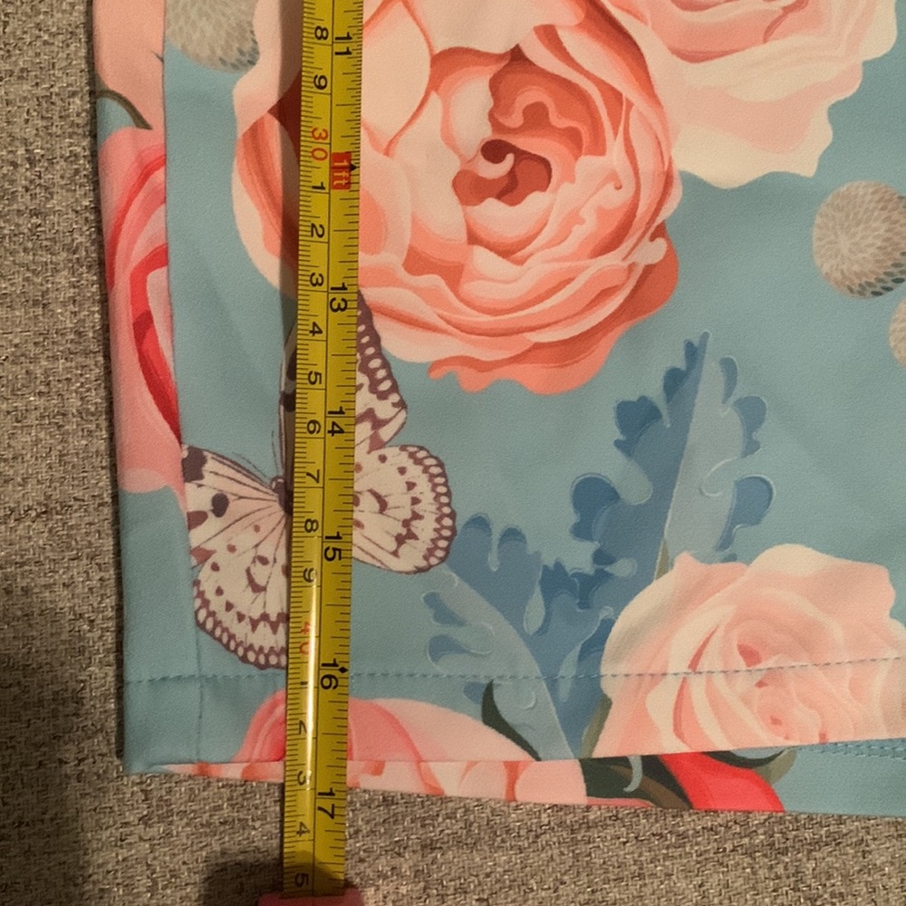 Chic Me Blue and Pink Plus Size Shorts - Picture 3 of 3